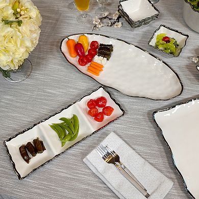 Certified International Regency Silver 3 Section Serving Tray