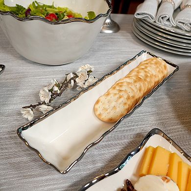Certified International Regency Silver Cracker Tray