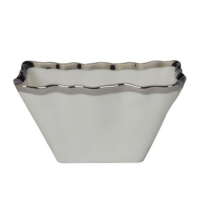 Certified International Regency Silver 4 pc Snack Bowl Set