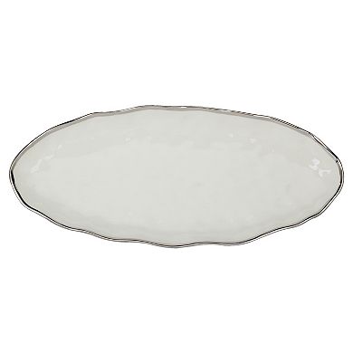 Certified International Regency Silver Oval Fish Platter