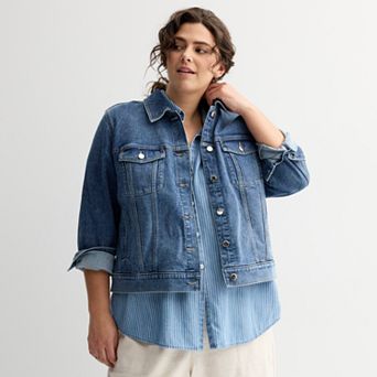 Plus Size Sonoma Goods For Life® Denim Jacket
