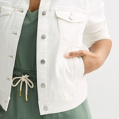 Petite Sonoma Goods For Life® Button-Down Denim Jacket