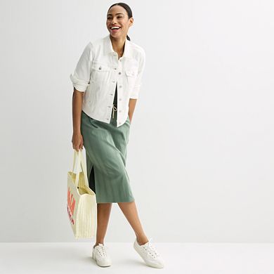 Petite Sonoma Goods For Life® Button-Down Denim Jacket