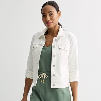 Petite Sonoma Goods For Life® Button-Down Denim Jacket