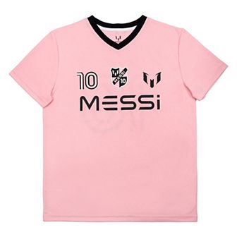 Boys 4-7 Messi Logo Stack Outline 10 Jersey Tee
