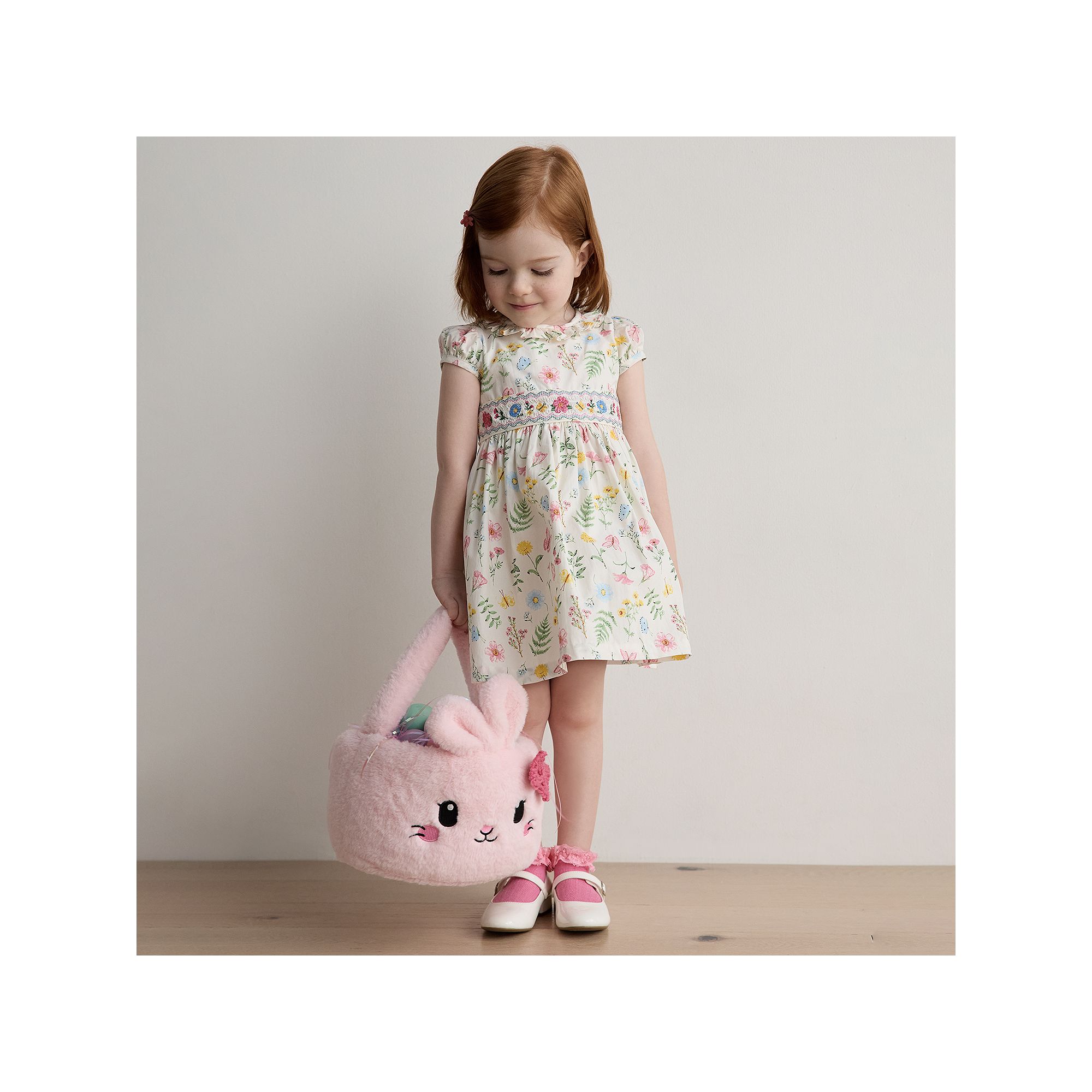 Baby & Toddler Girl Bonnie Jean Botanical Smocking Dress, Toddler Girls, S
