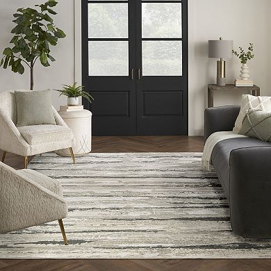 Nourison Eco-Friendly Modern Stripe Indoor Area Rug