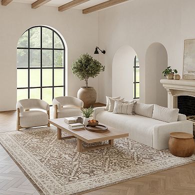 Nourison Renewed Vintage Floral Indoor Rug