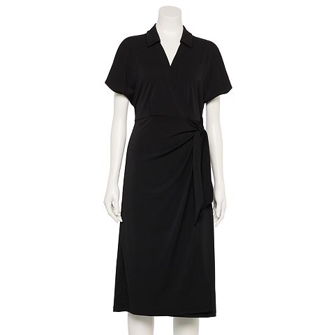 Женские платья Nine West Women's Nine West Adaptive Dolman Sleeve Wrap Dress