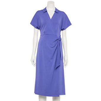 Women's Nine West Adaptive Dolman Sleeve Wrap Dress