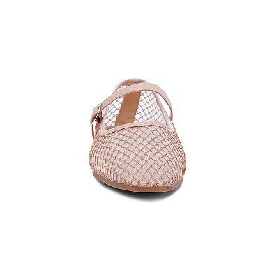 London Rag Averona Women's Mesh Mary Jane Flats