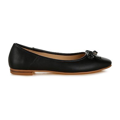 London Rag Enchanted Faux Leather Women's Casual Ballerinas