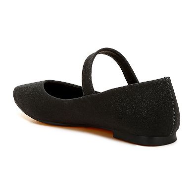 London Rag Herma Glitter Pin Buckle Women's Ballerinas