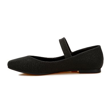 London Rag Herma Glitter Pin Buckle Women's Ballerinas