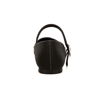 London Rag Herma Glitter Pin Buckle Women's Ballerinas