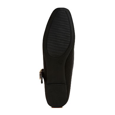 London Rag Herma Glitter Pin Buckle Women's Ballerinas