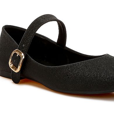 London Rag Herma Glitter Pin Buckle Women's Ballerinas