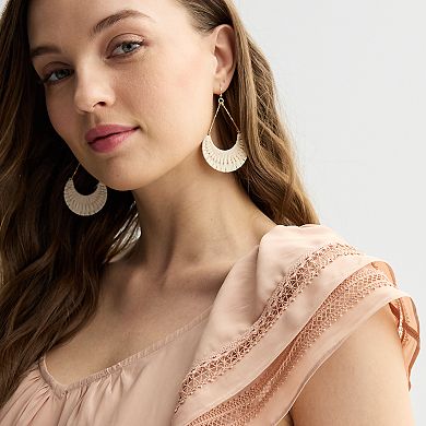 Women's Chelsea & Theodore Ruffle Sleeve Woven Airflow Blouse