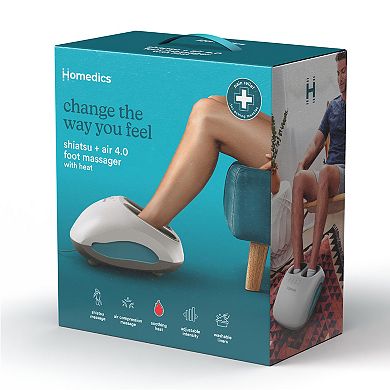 HoMedics Shiatsu + Air 4.0 Foot Massager with Heat