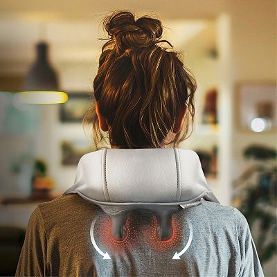 HoMedics Deep Kneading Rechargeable Neck & Shoulder Massager with Heat