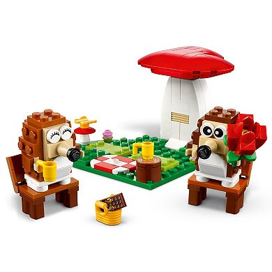 LEGO Hedgehog Picnic Date Animal Building Toy Set 40711 (166 Pieces)