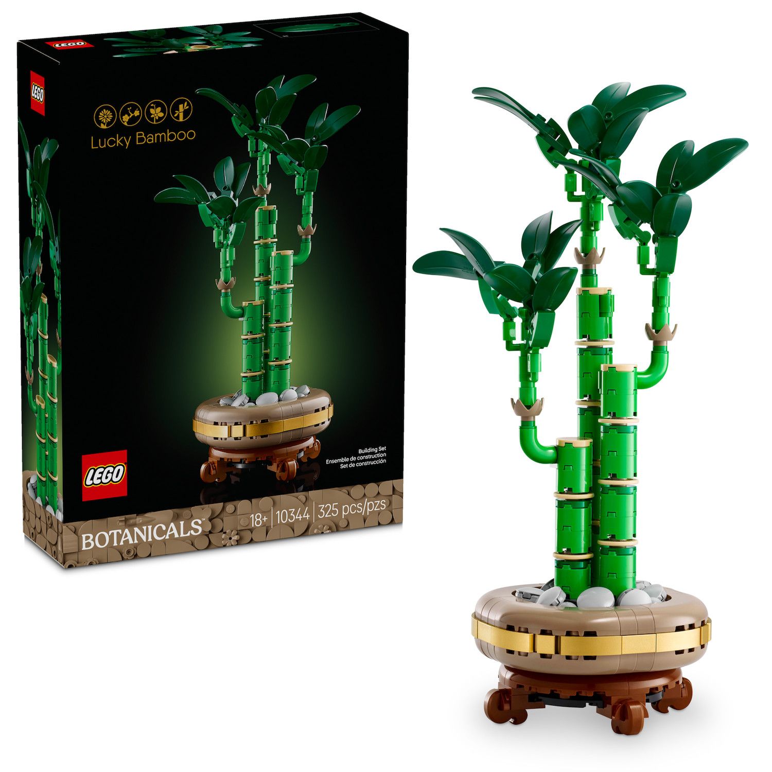 Детский конструктор LEGO Botanicals Lucky Bamboo Building Set for Adults 10344 (325 Pieces) — фото 1