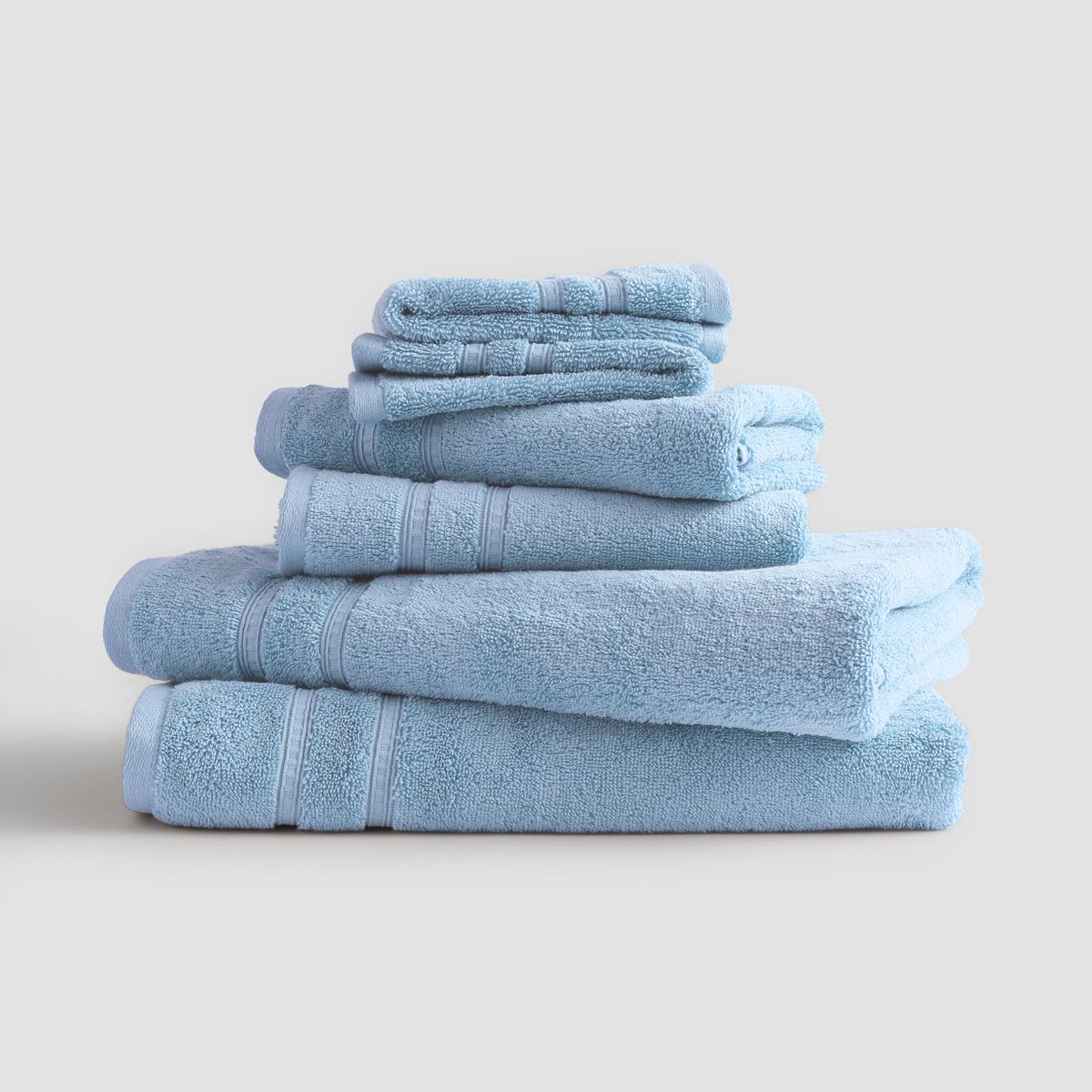 Sonoma Goods For Life® Pima Cotton 6-Piece Bath Towel Set - Dusty Aqua