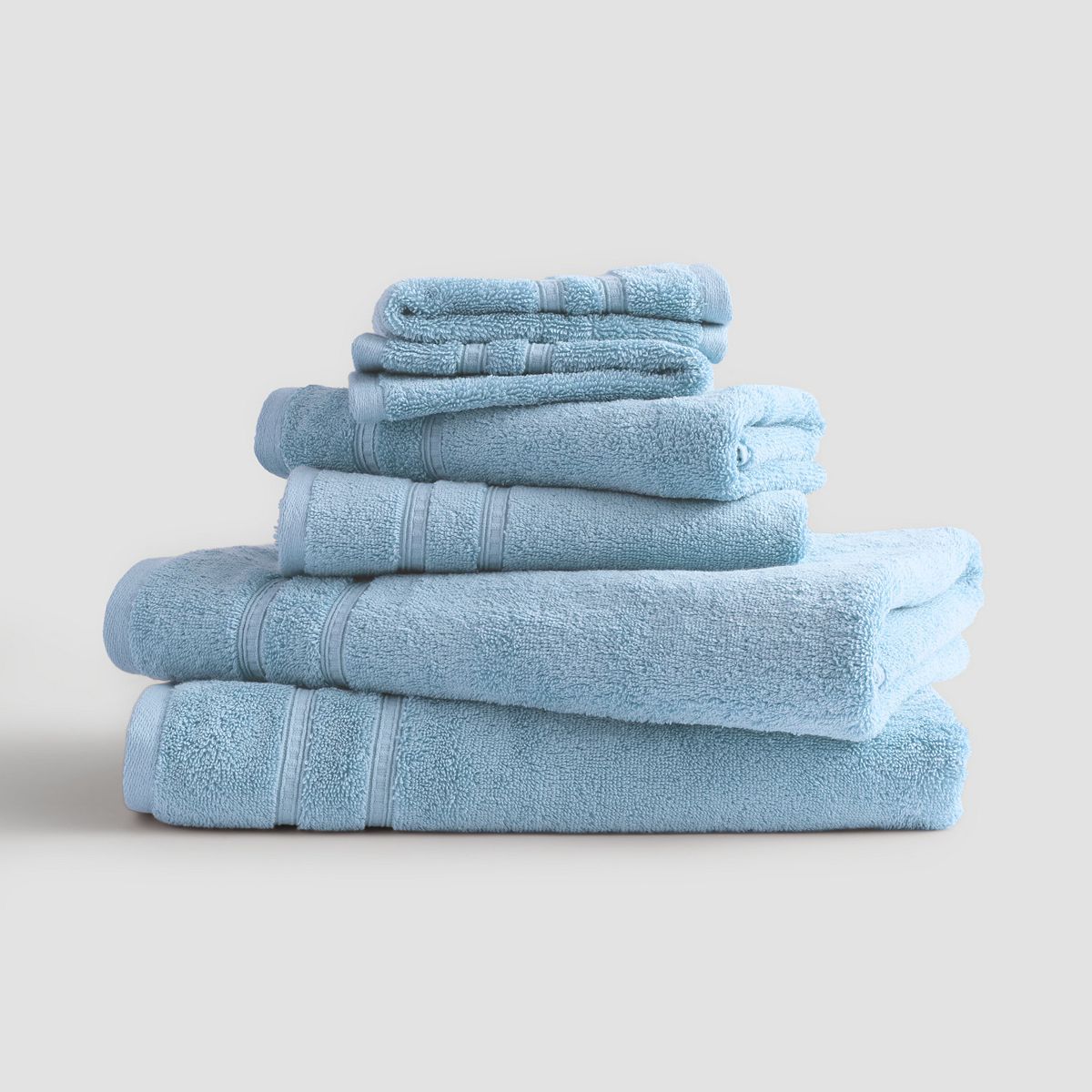 Sonoma Goods For Life® Pima Cotton 6-Piece Bath Towel Set - Dusty Blue