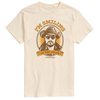Men's Yellowstone I'm Smiling On The Inside Graphic Tee