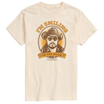 Men's Yellowstone I'm Smiling On The Inside Graphic Tee