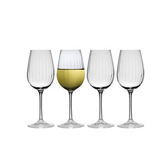 Mikasa Verve 4 pc White Wine Glasses Set