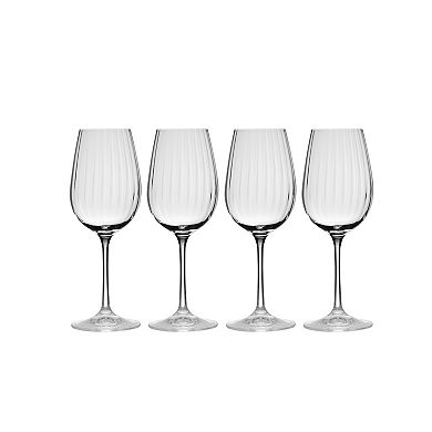Mikasa Verve 4 pc White Wine Glasses Set