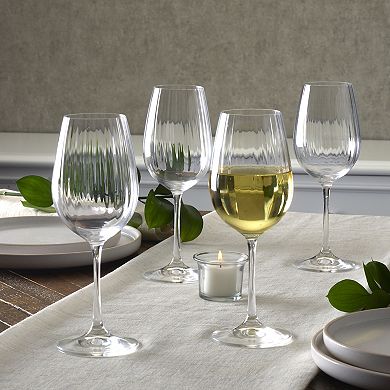 Mikasa Verve 4 pc White Wine Glasses Set