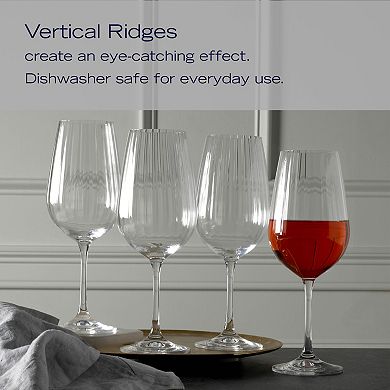 Mikasa Verve 4 pc Red Wine Glasses Set