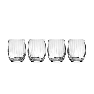 Mikasa Verve 4 pc Stemless Spirit Glasses Set