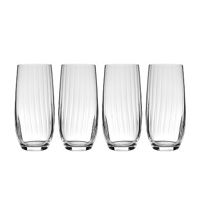 Mikasa Verve 4 pc Highball Glasses Set