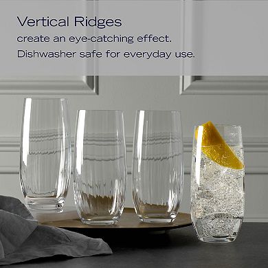 Mikasa Verve 4 pc Highball Glasses Set