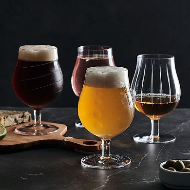 Mikasa Cheers 4 pc Belgian Beer Glasses Set