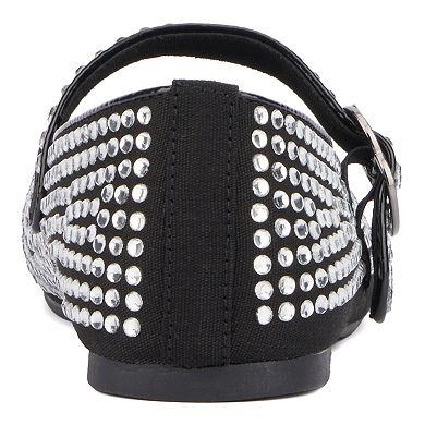 Olivia Miller Dawn Women's Embellished Maryjane Flats