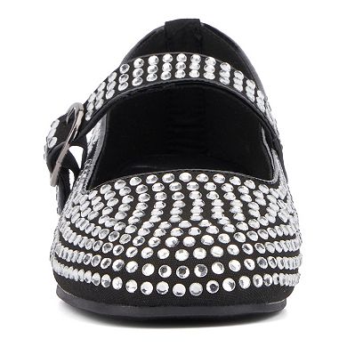 Olivia Miller Dawn Women's Embellished Maryjane Flats
