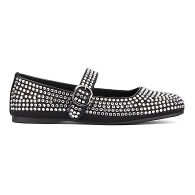 Olivia Miller Dawn Women's Embellished Maryjane Flats