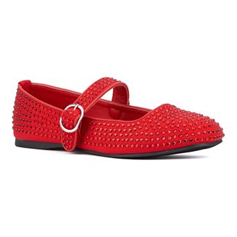 Olivia Miller Dawn Women's Embellished Maryjane Flats