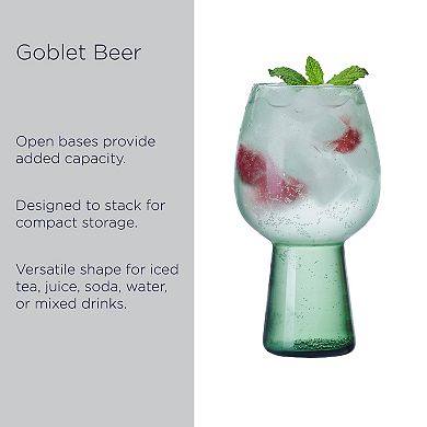 Mikasa Phoebe 4 pc Beer Goblets Set