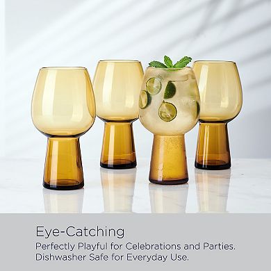 Mikasa Phoebe 4 pc Beer Goblets Set