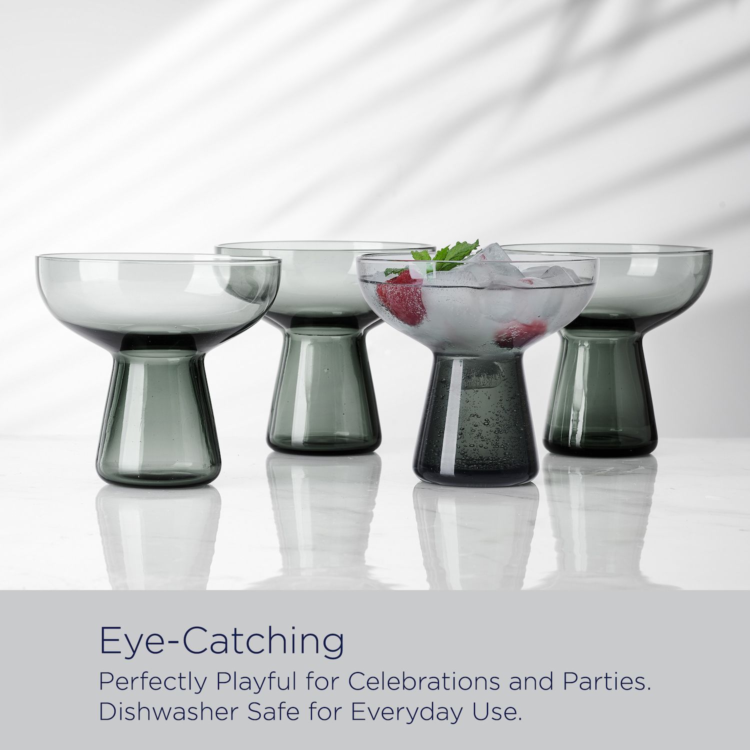 Mikasa Phoebe 4 pc Margarita Glasses Set