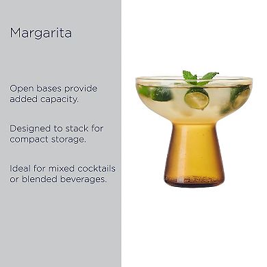 Mikasa Phoebe 4 pc Margarita Glasses Set