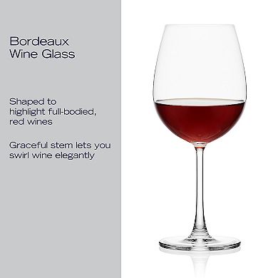 Mikasa Parker 4-Piece 20-oz. Bordeaux Wine Glass Set