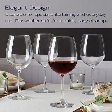 Mikasa Parker 4-Piece 20-oz. Bordeaux Wine Glass Set