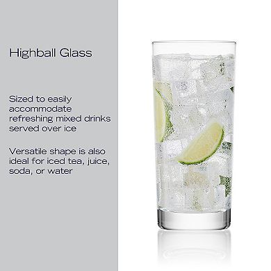 Mikasa Parker 4-Piece 16-oz. Highball Glass Set