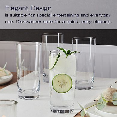 Mikasa Parker 4-Piece 16-oz. Highball Glass Set